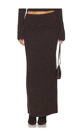 Selene Skirt in Chocolate | Revolve Clothing (Global)