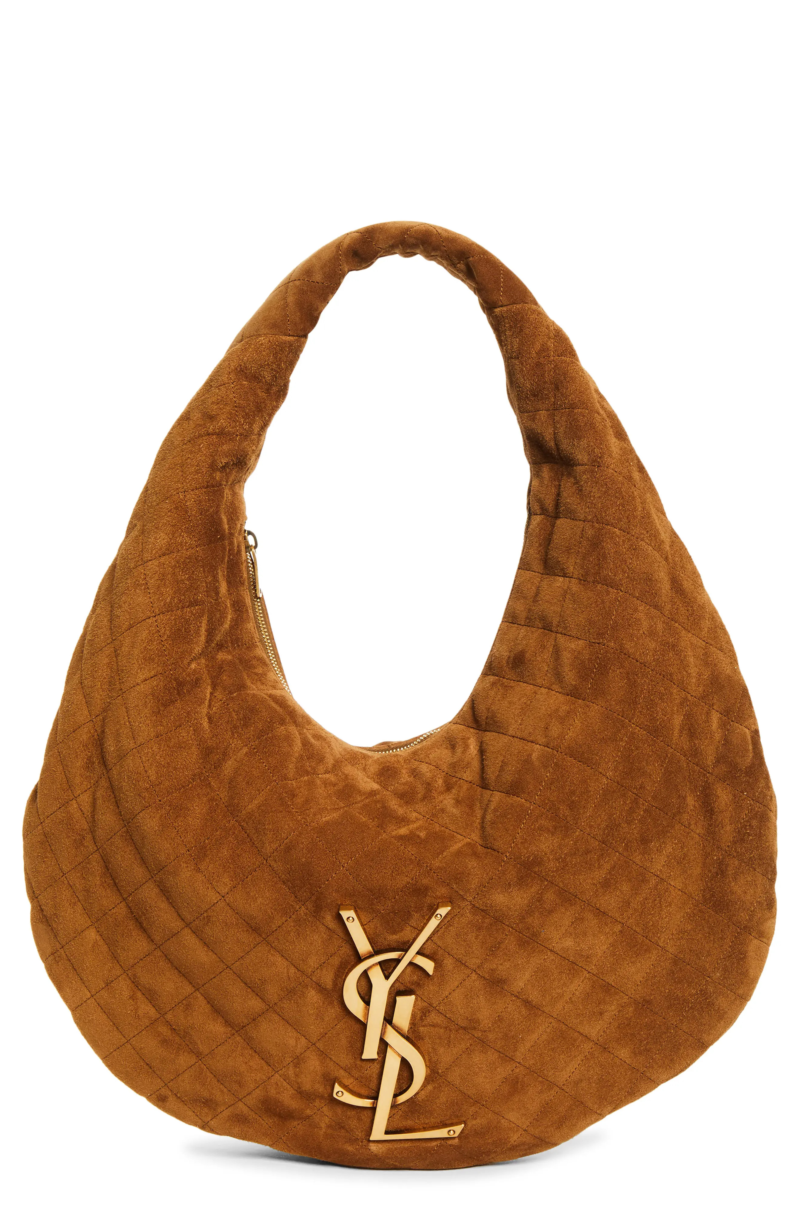 Saint Laurent Icare Quilted Suede Hobo Bag (Women) | Nordstrom | Nordstrom