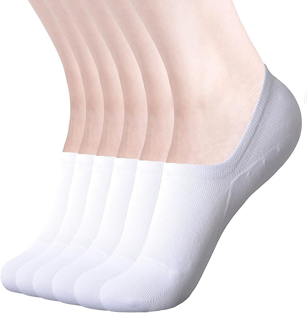 DIBAOLONG Womens No Show Socks Non Slip Flat Boat Line Low Cut Socks (6-12 Packs) | Amazon (US)