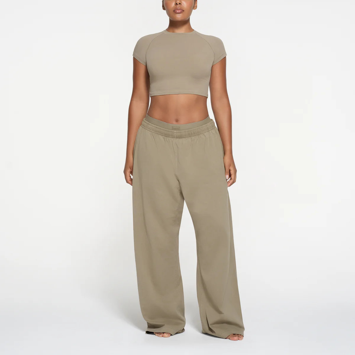 CROPPED RAGLAN T-SHIRT | SKIMS (US)