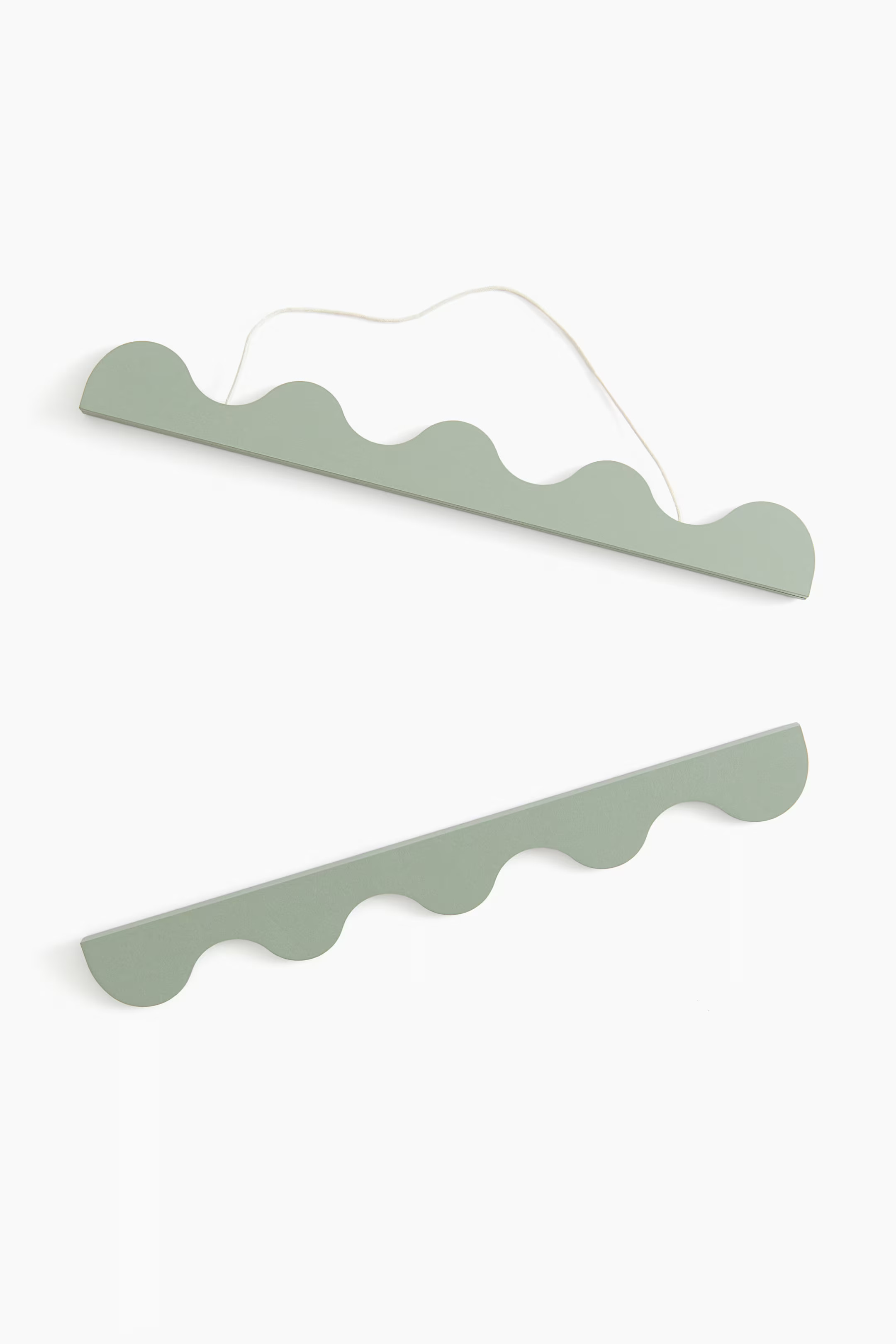 Wavy-edge Poster Hanger - Light khaki green - Home All | H&M US | H&M (US + CA)