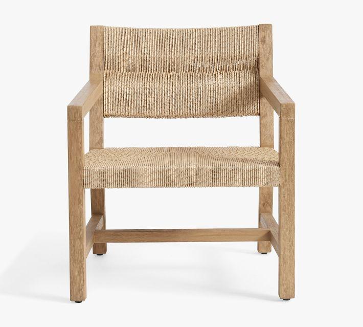 Malibu Outdoor Woven Lounge Chair | Pottery Barn | Pottery Barn (US)