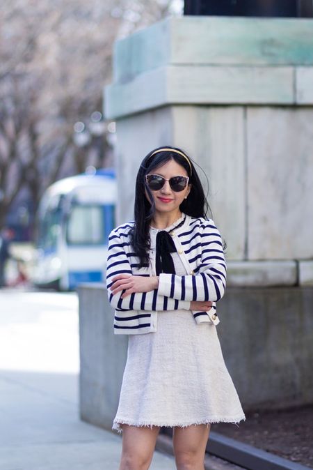 On repeat: this versatile and chic striped sweater jacket 

#LTKstyletip #LTKworkwear #LTKSeasonal