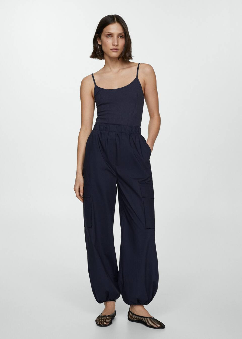 Parachute overall with braces -  Women | Mango USA | MANGO (US)