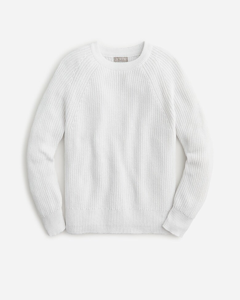 Cotton fisherman sweater | J. Crew US