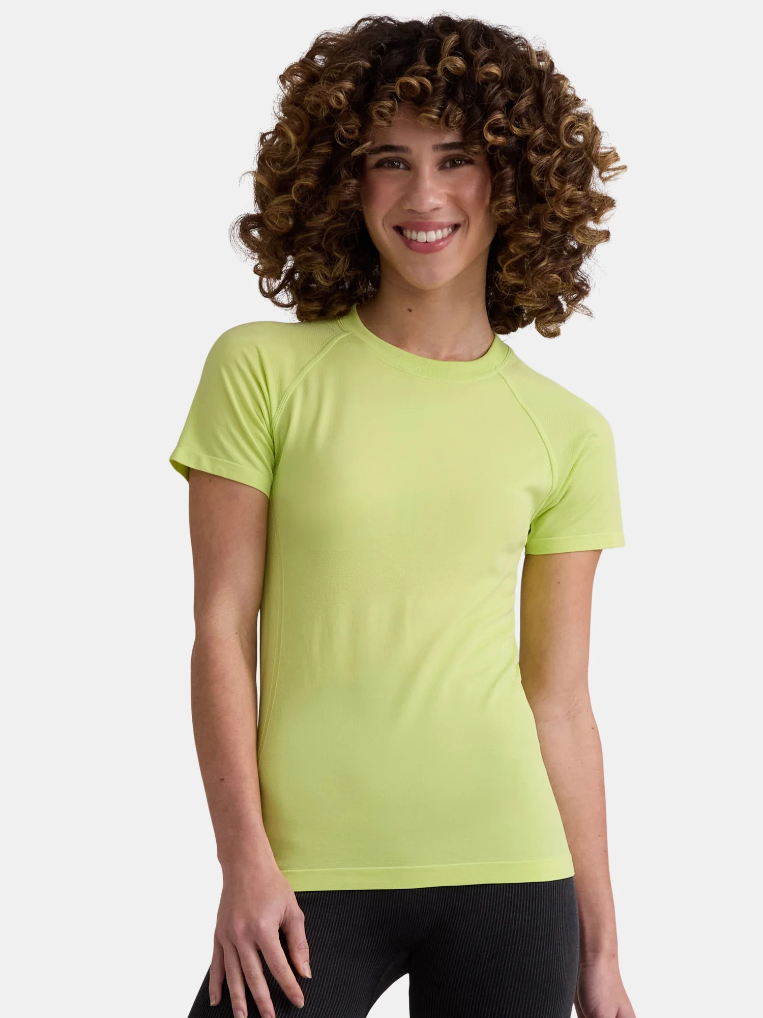 Avia Women’s Seamless Active Tee with Short Sleeves, Sizes XS-XXXL | Walmart (US)