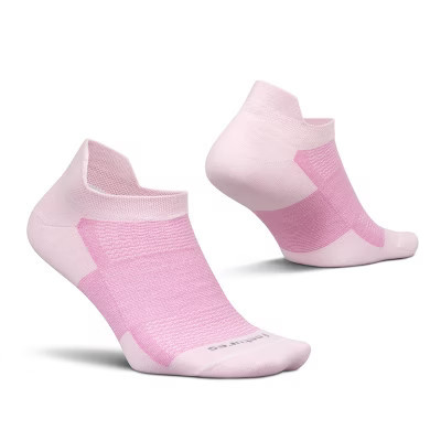 Feetures High Performance Ultra Light Ankle Sock - No Show Socks for Women & Men with Heel Tab - Strawberry Milk, Large (1 Pair) | Target
