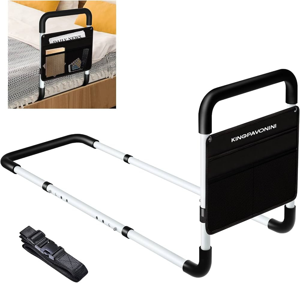 Bed Rails for Elderly Adults - Bed Assist Rail Medical Bed Support Bar Mobility Assistant with Fr... | Amazon (US)