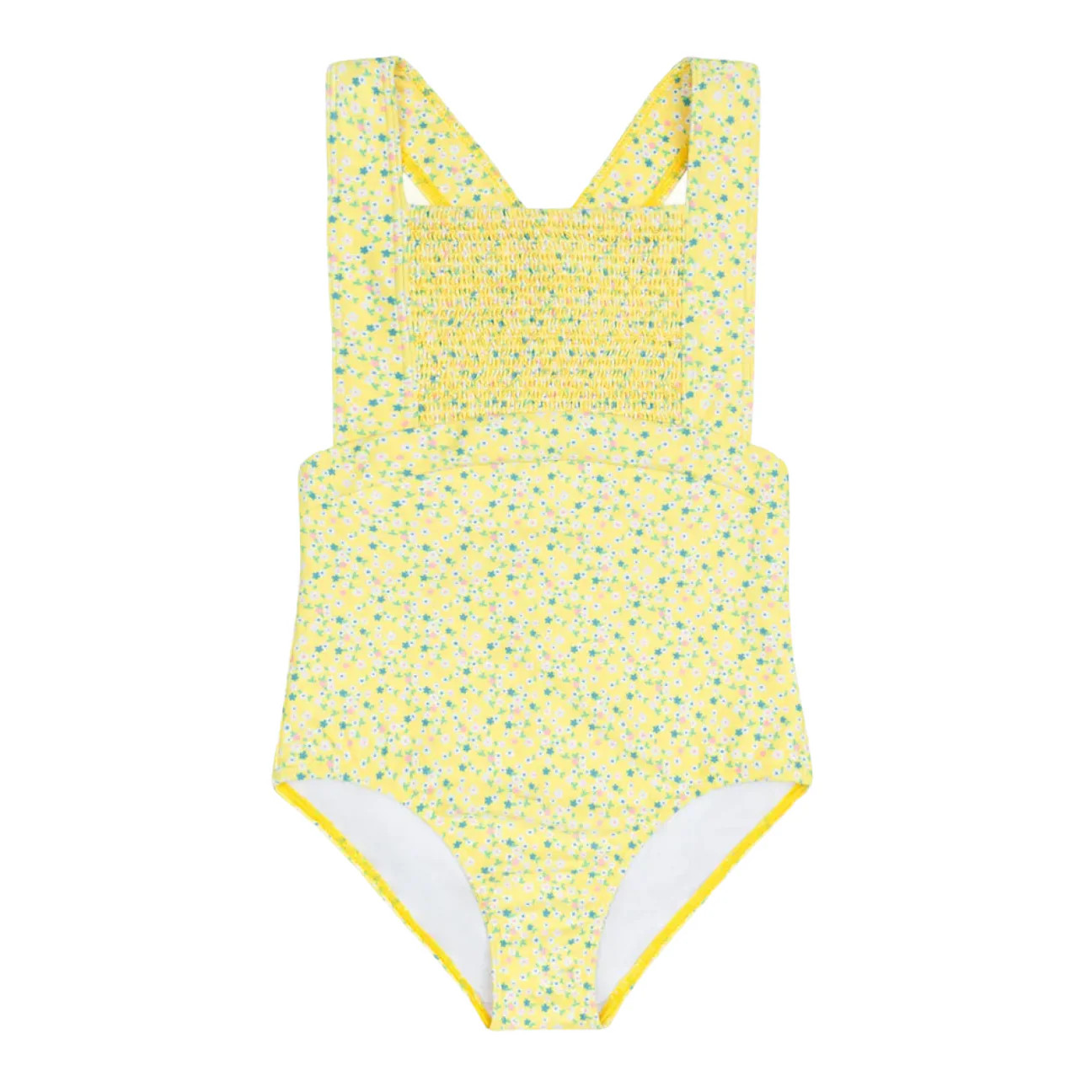 girls petite fleur diamond smocked one piece | Minnow