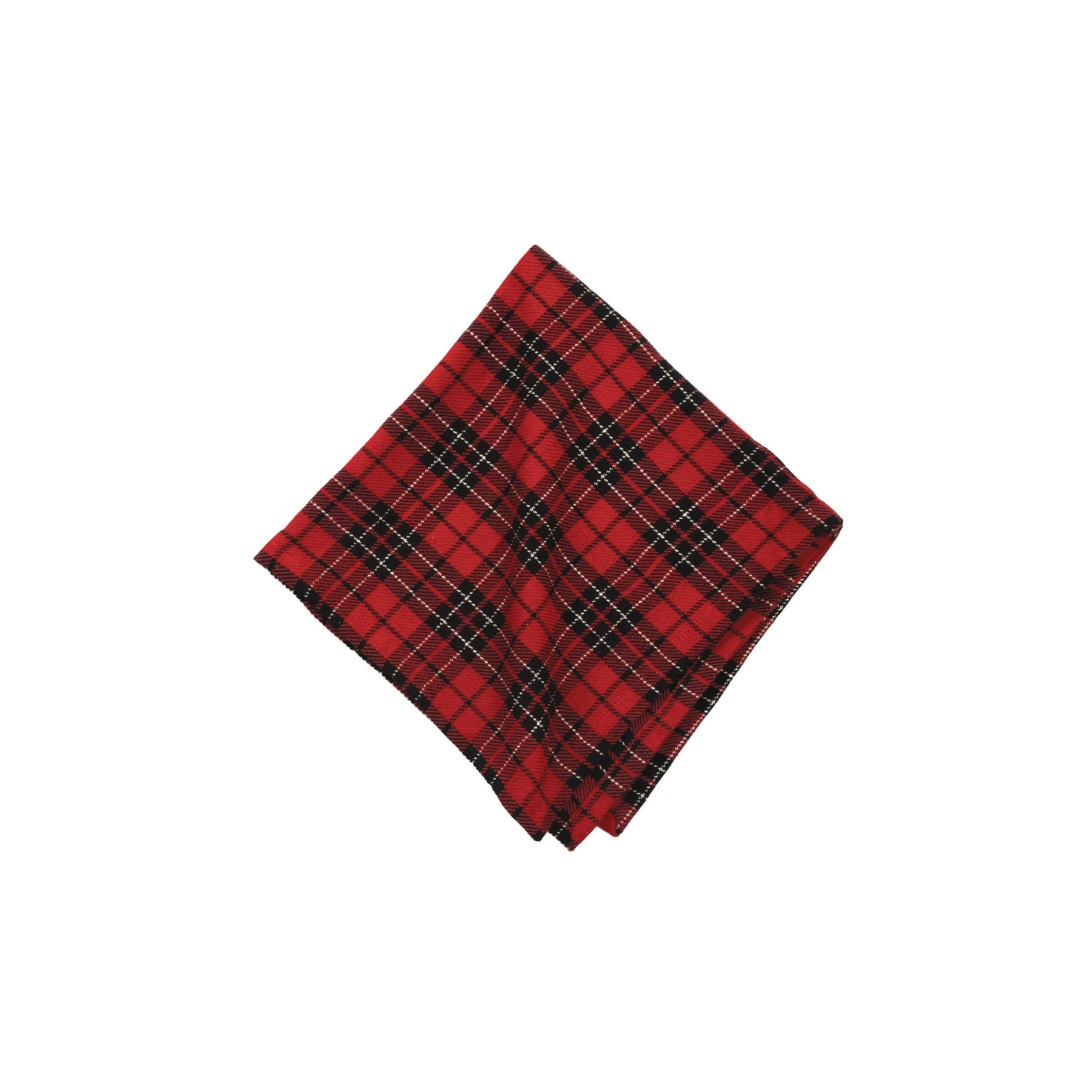 Red Black Plaid Napkin Set of 6 - Set of 6 | Bed Bath & Beyond