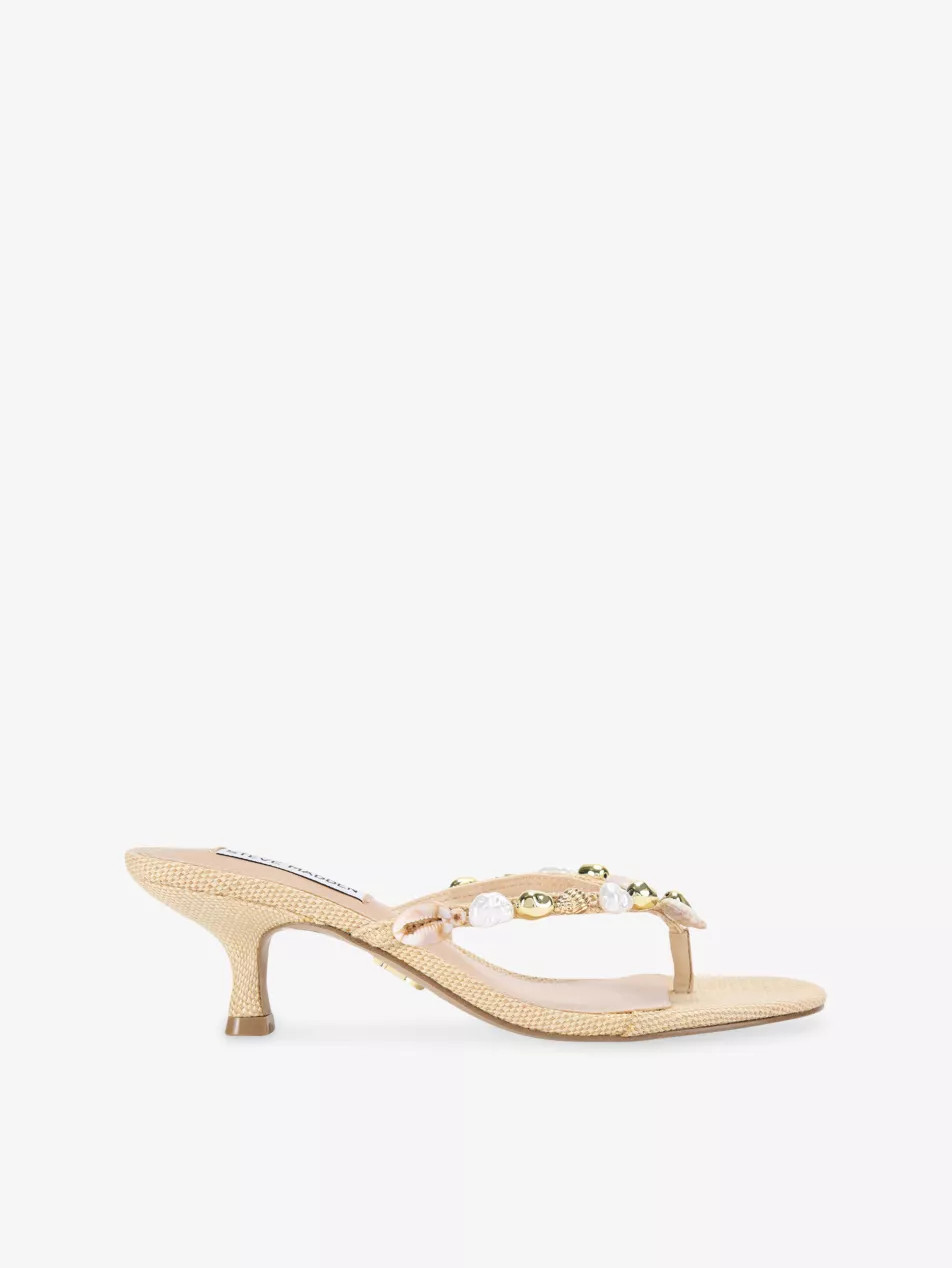 Goldcoast Raffia Heeled Sandals | Selfridges