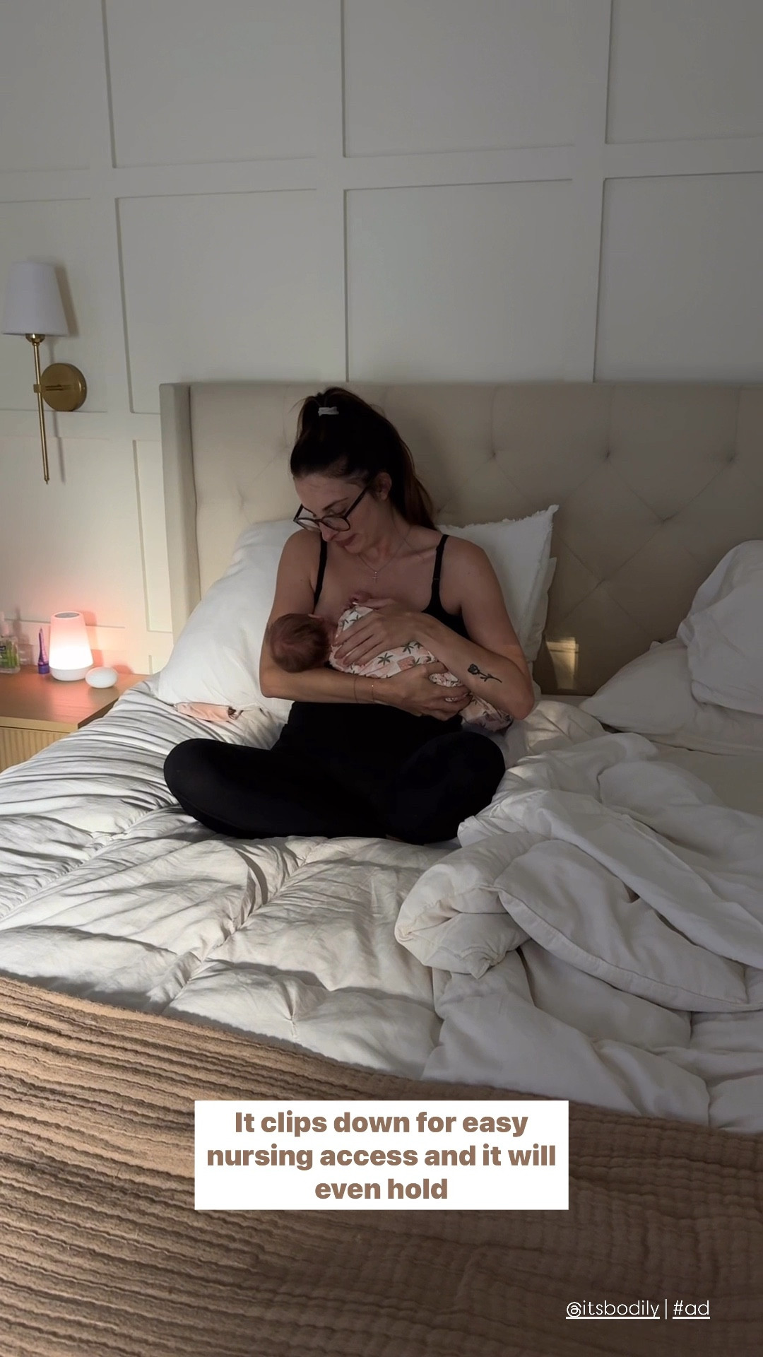 {ad} Two new items I’ve tried from Bodily recently are their lactation latte and nursing tank top! I have truly noticed a difference with my milk production on days that I add the lactation latte to my morning oatmeal! 🥣 their nursing tank top is great for those late night feedings with its easy clip down feature. It’s super soft so I love sleeping in it too! 

#LTKVideo #LTKBaby