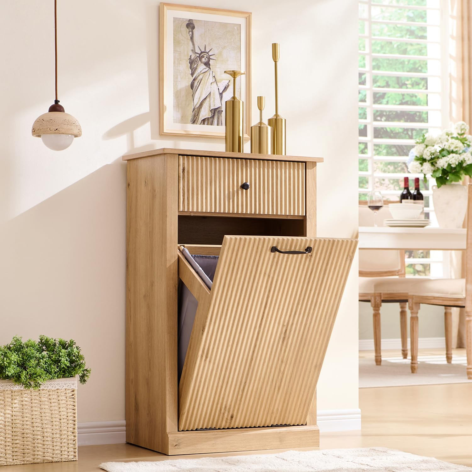 Tilt Out trash Can Cabinet | Amazon (US)