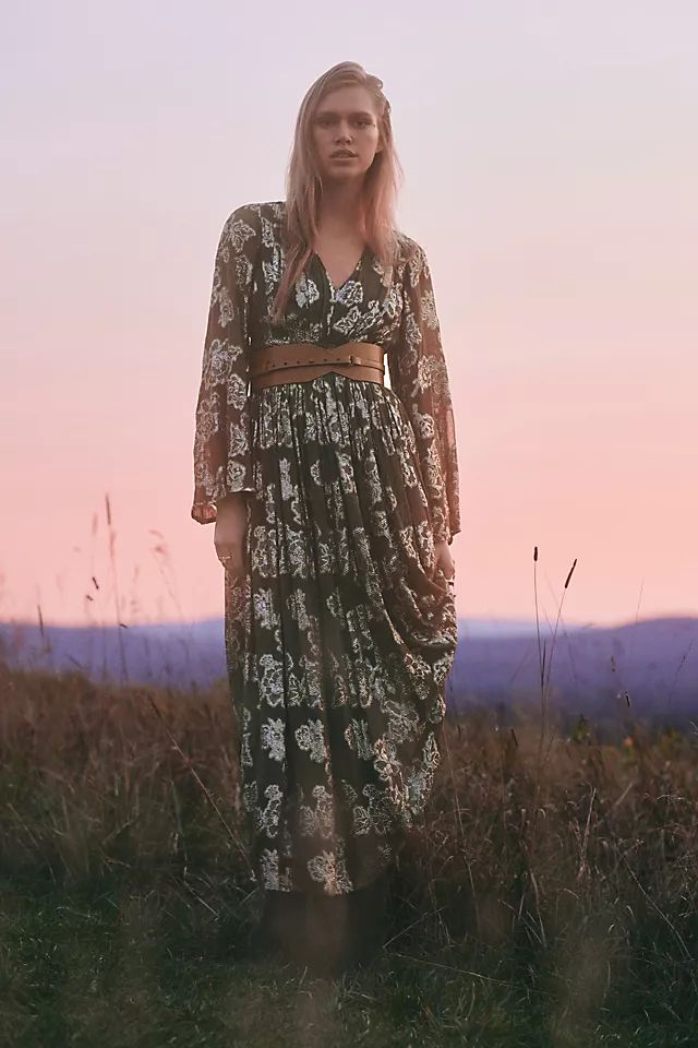 Mille V-Neck Maxi Dress | Anthropologie (US)