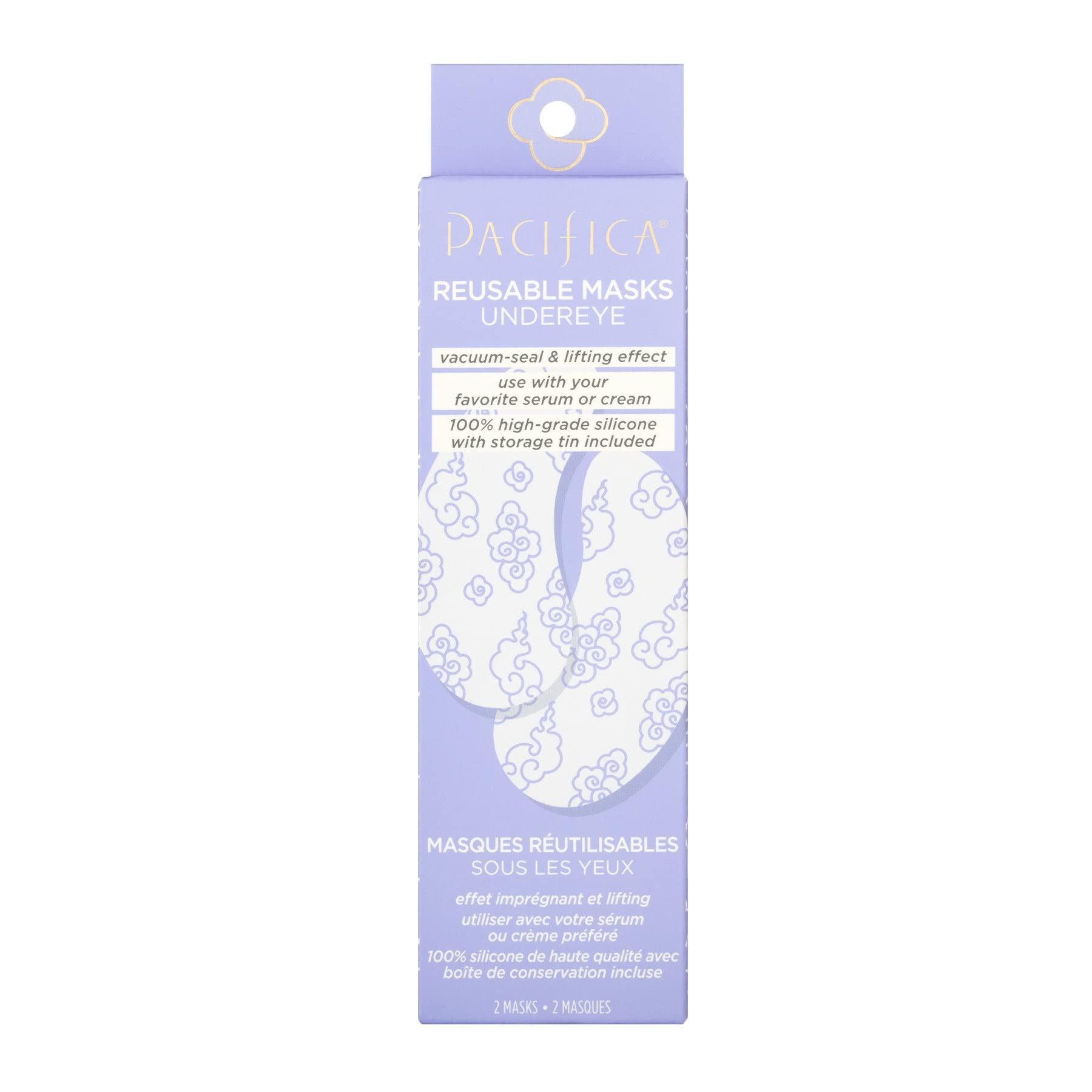 Pacifica Reusable Mask – Under Eye Mask Silicone Face Mask for Fine Lines & Dark Circles, Pair ... | Amazon (US)