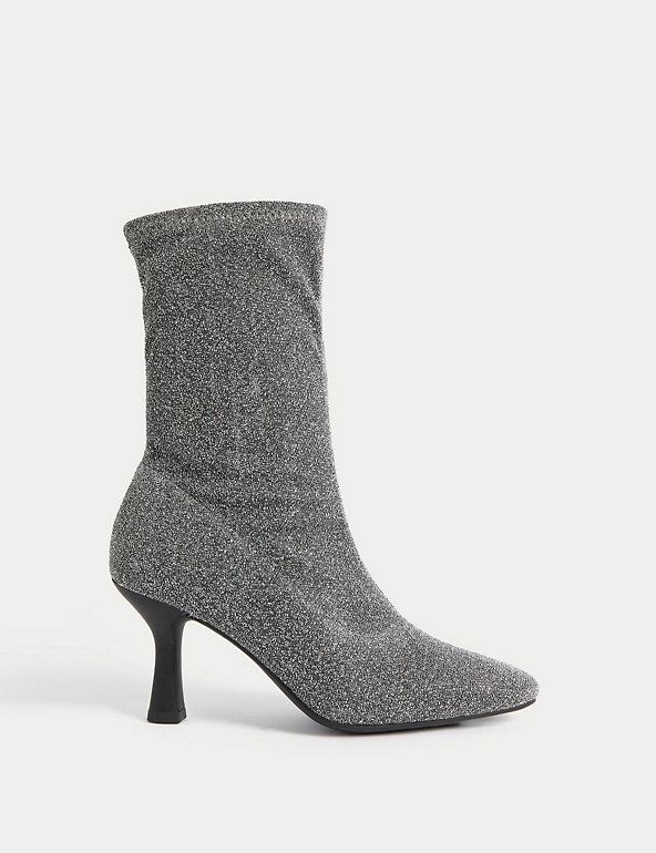 Sparkle Stiletto Heel Sock Boots | Marks & Spencer (UK)