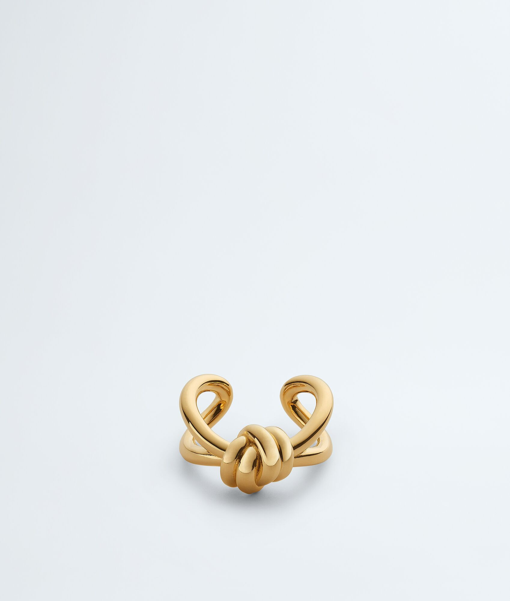 Bottega Veneta® Anello Knot da Donna in Yellow gold. Shop online now. | Bottega Veneta