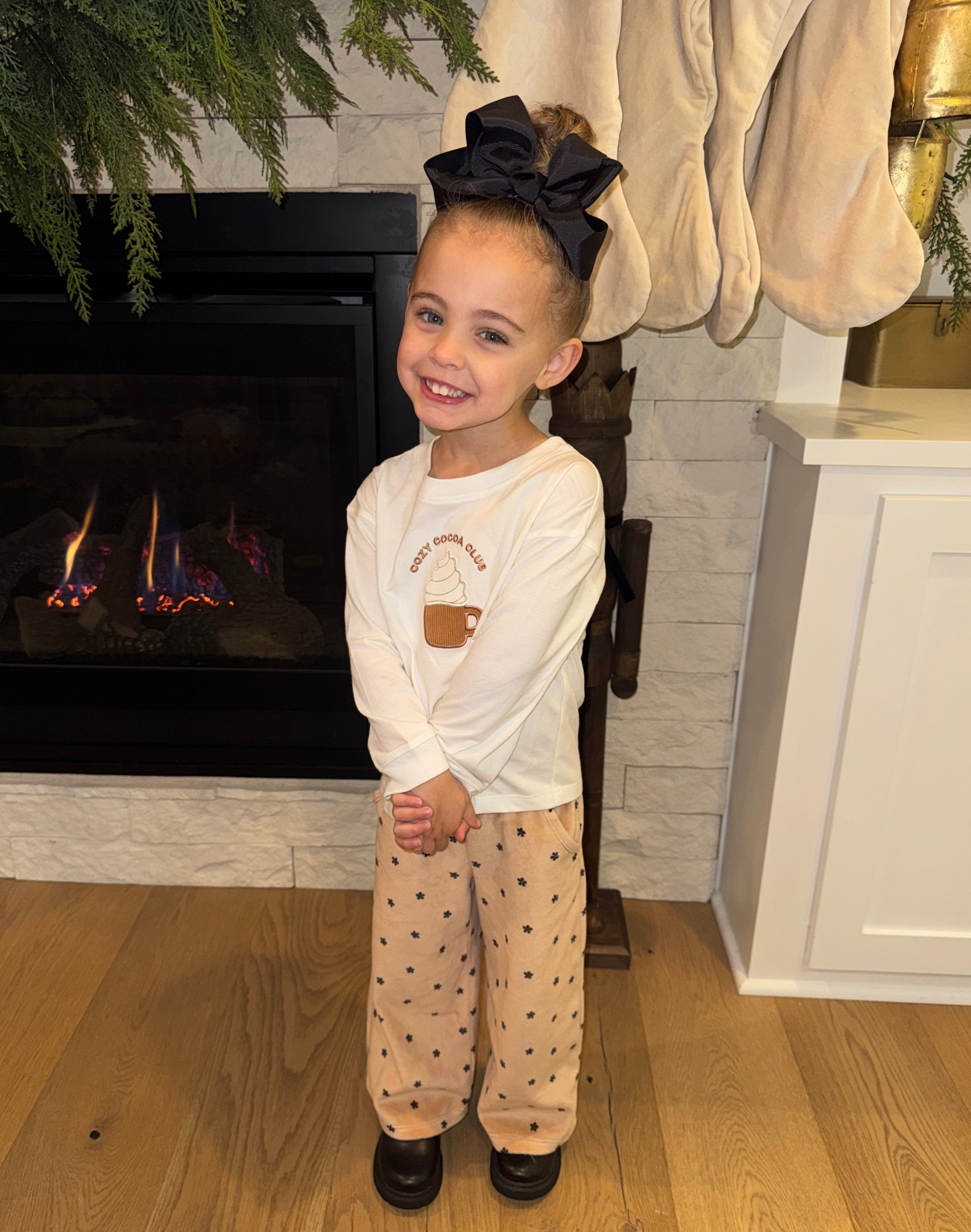 Cozy cocoa club! The cutest little outfit from Target! The fleece pants are so soft! 
#LTKmomlife #LTKdayinmylife #LTKmorningroutine

#LTKgrwm #LTKKids #LTKootd