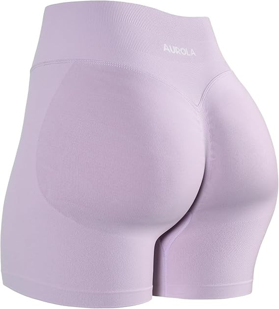 AUROLA Influence Workout Shorts for Women,2.5 3.5 4.5 5.5 6.5 No Roll Up Squat Proof Scrunch Seam... | Amazon (US)