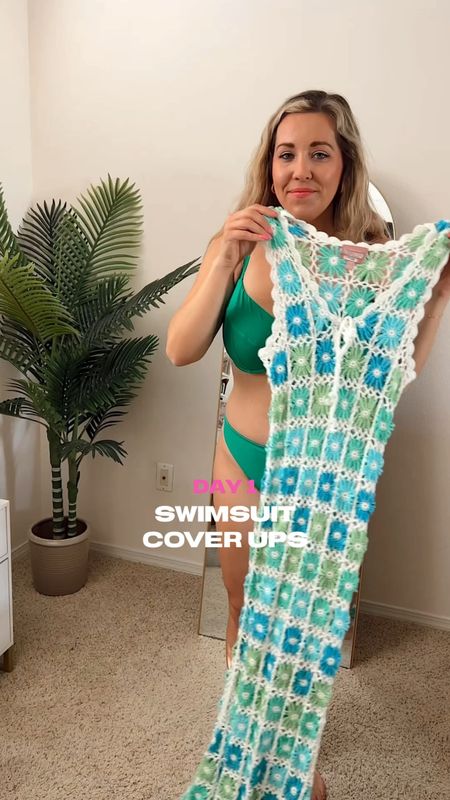 Crochet floral swimsuit coverup 

#LTKStyleTip #LTKSwim #LTKMidsize