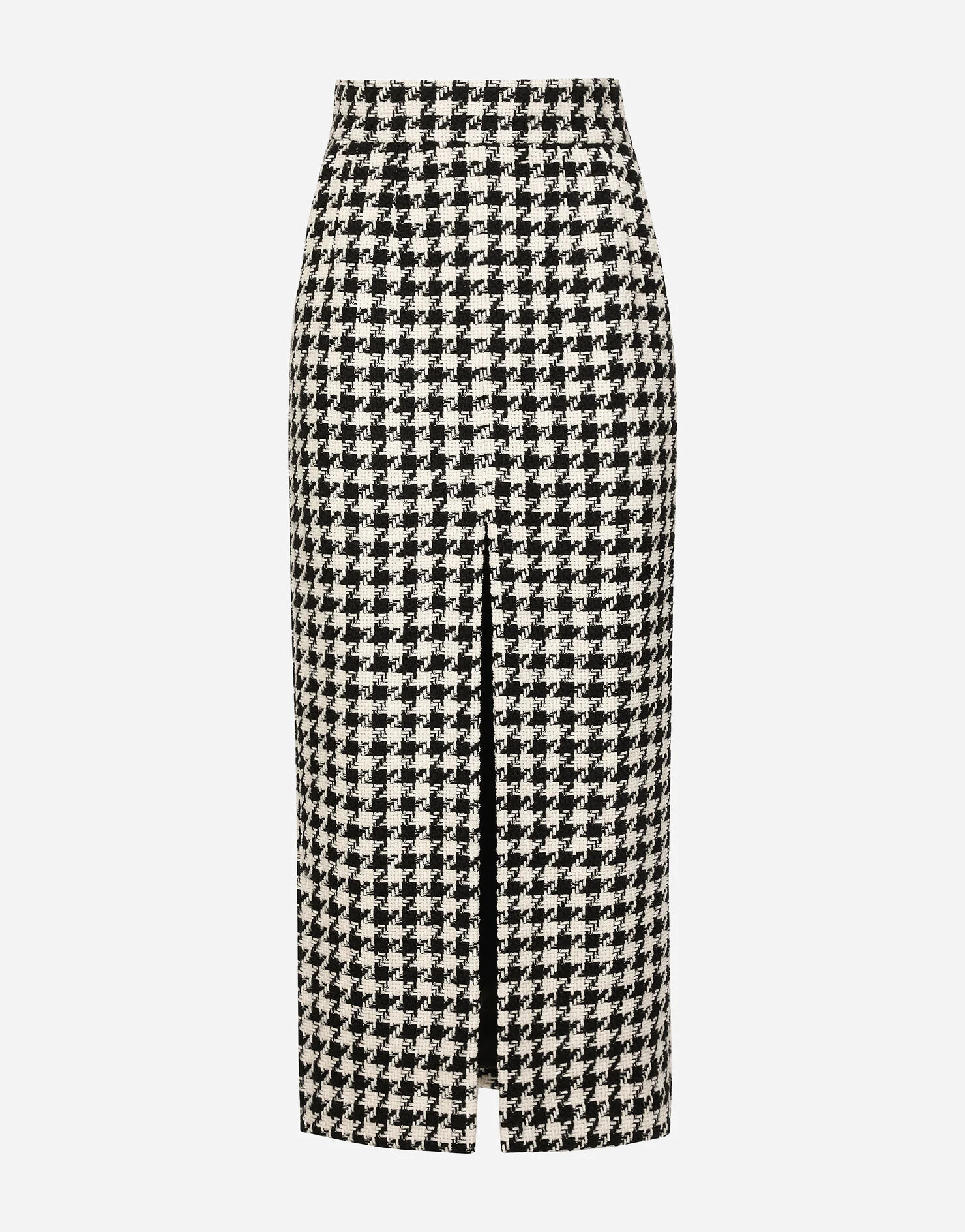 Long macro-houndstooth skirt | Dolce & Gabbana US