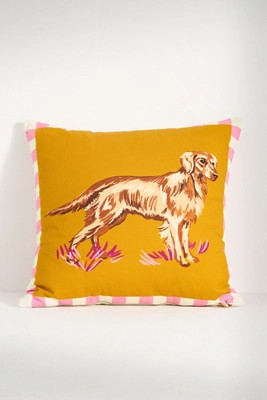 Portabello Cotton Printed Icon Pillow | Anthropologie (US)