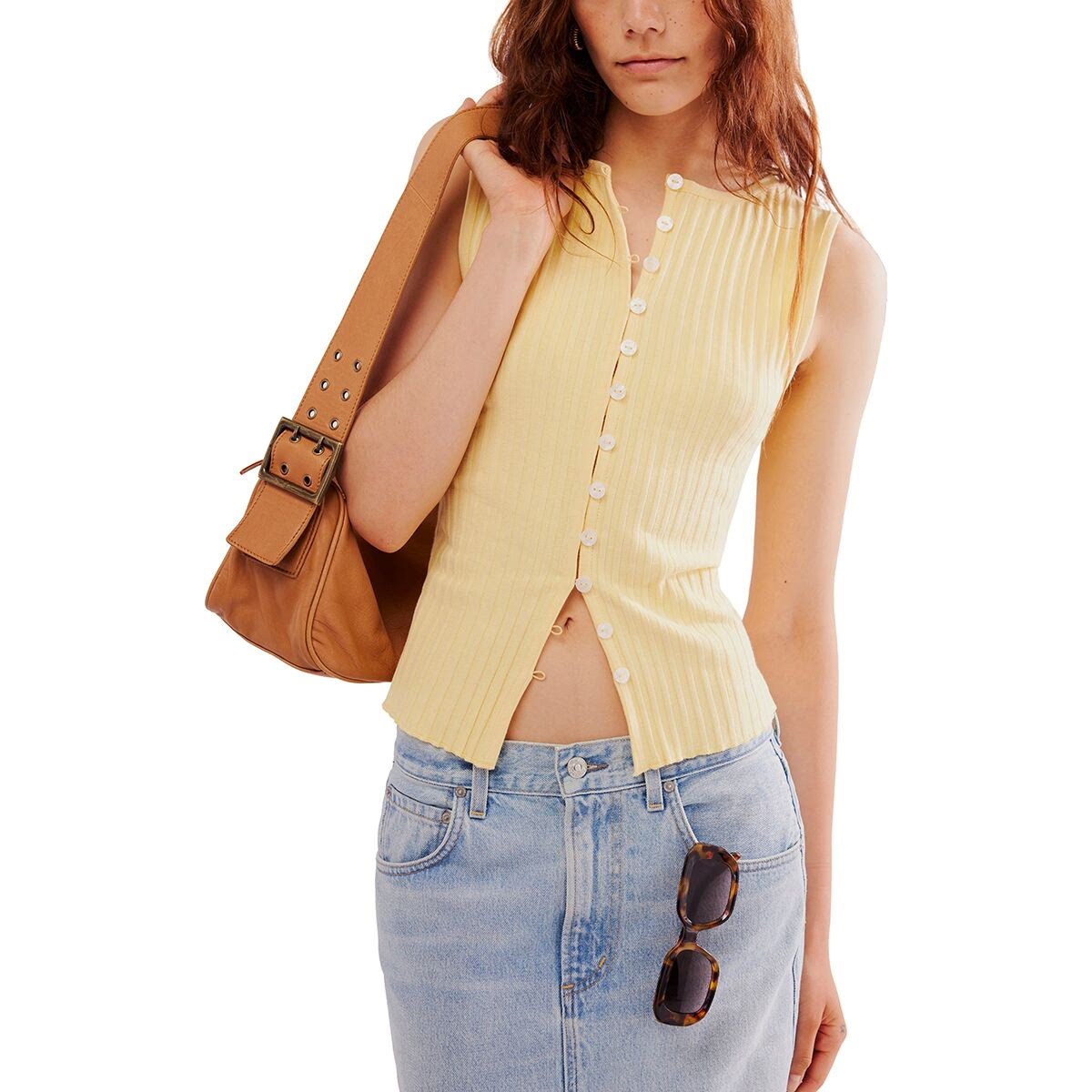 Free People Tilly Vest - Women's Mellow Yellow, XS | Backcountry