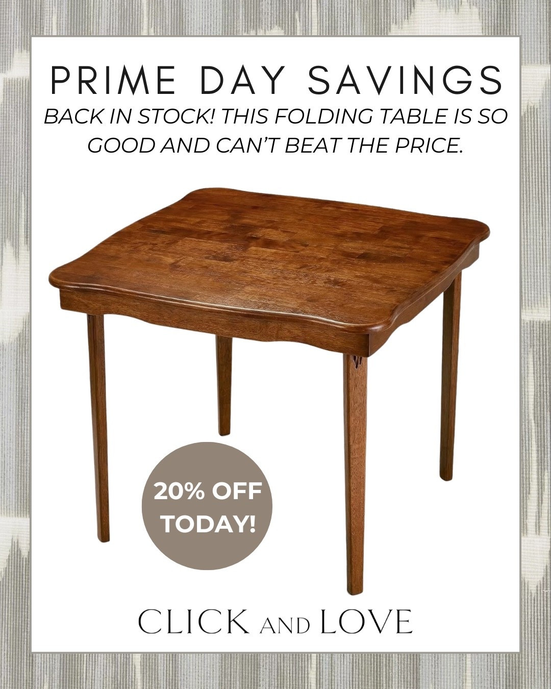 It's finally back in stock and on sale! 🤍✨

If you've been looking for a beautiful card table that doesn't scream "card table," this one is such a good find. The wood finish gives it a high-end, designer-inspired look while still being incredibly practical.

Perfect for mahjong nights, card games, puzzles, game nights, extra seating for guests, and more. And when you're done, it folds away for easy storage. 🙌

Definitely one of my favorite designer looks for less in the home category!

Amazon Home, Card Table, Mahjong Table, Game Night, Designer Look For Less, Home Finds, Amazon Finds, Hosting Essentials, Game Room Decor, Home Decor Finds, Mahjong Night, Entertaining At Home, Home Favorites, Designer Inspired, Furniture Finds, Folding Table, Wood Card Table, Mahjong Accessories, Puzzle Table, Family Game Night, Home Entertaining, Classic Home Decor, Traditional Home Decor, Living Room Finds, Functional Furniture

#LTKHome #LTKSaleAlert #LTKdayinmylife