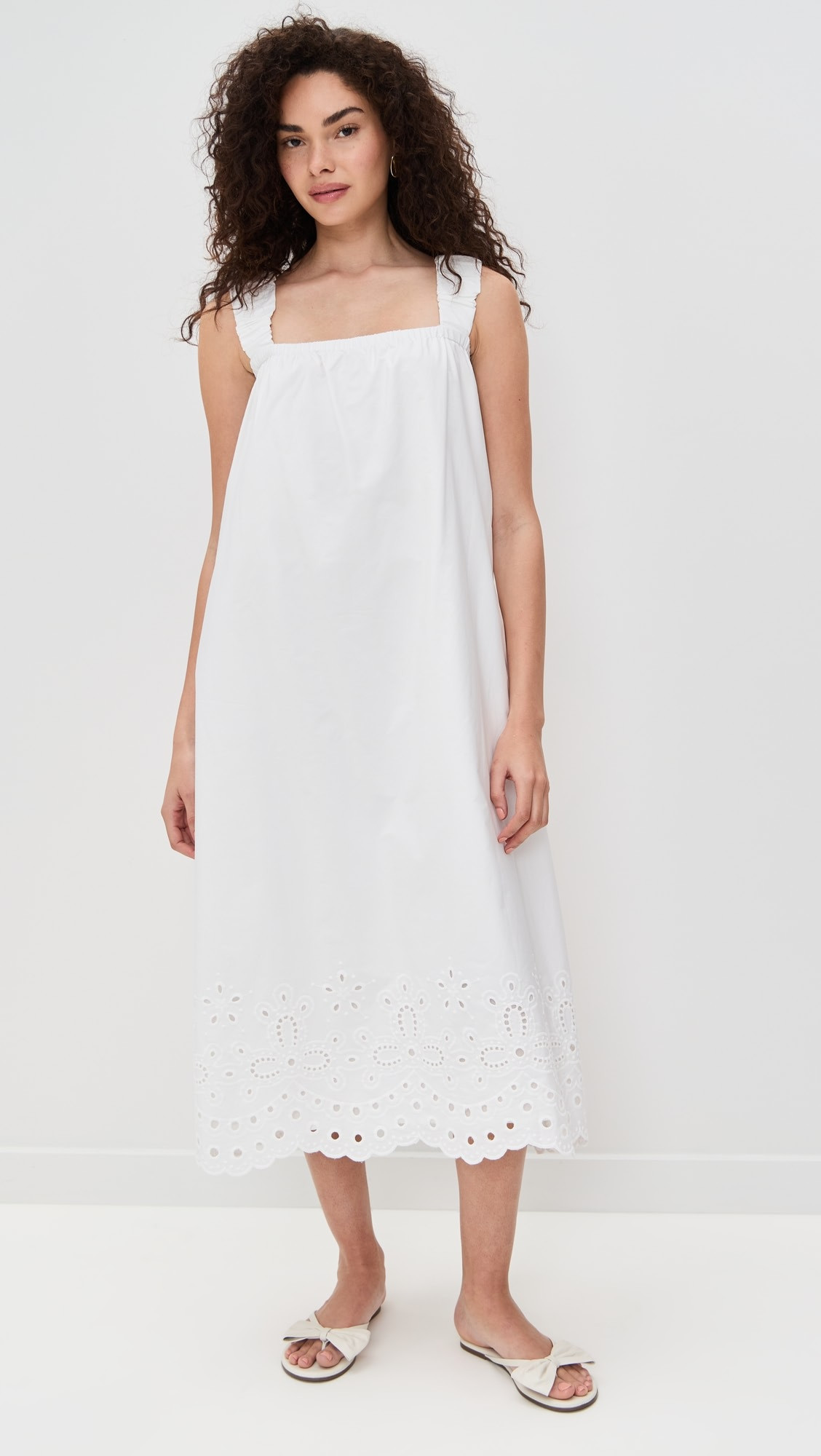 Pixie Market Cotton Eyelet Midi Dress | Shopbop | Shopbop