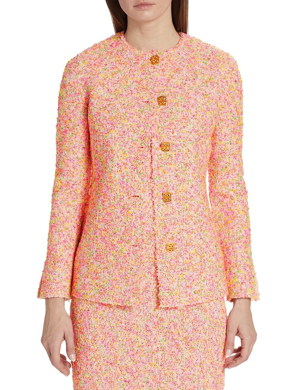 Novelty Textured Tweed Knit Jacket | Saks Fifth Avenue