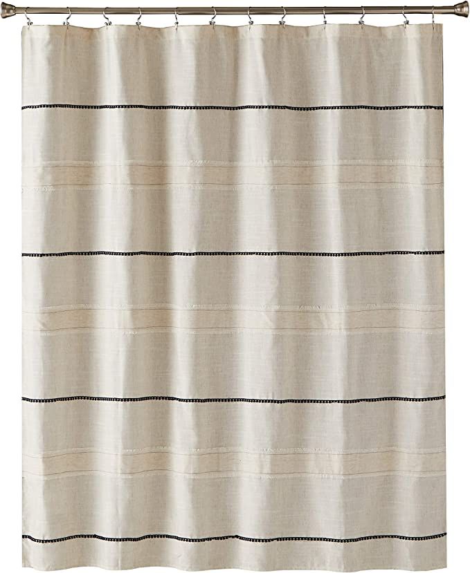 SKL Home by Saturday Knight Ltd. Frayser Shower Curtain, Linen | Amazon (US)