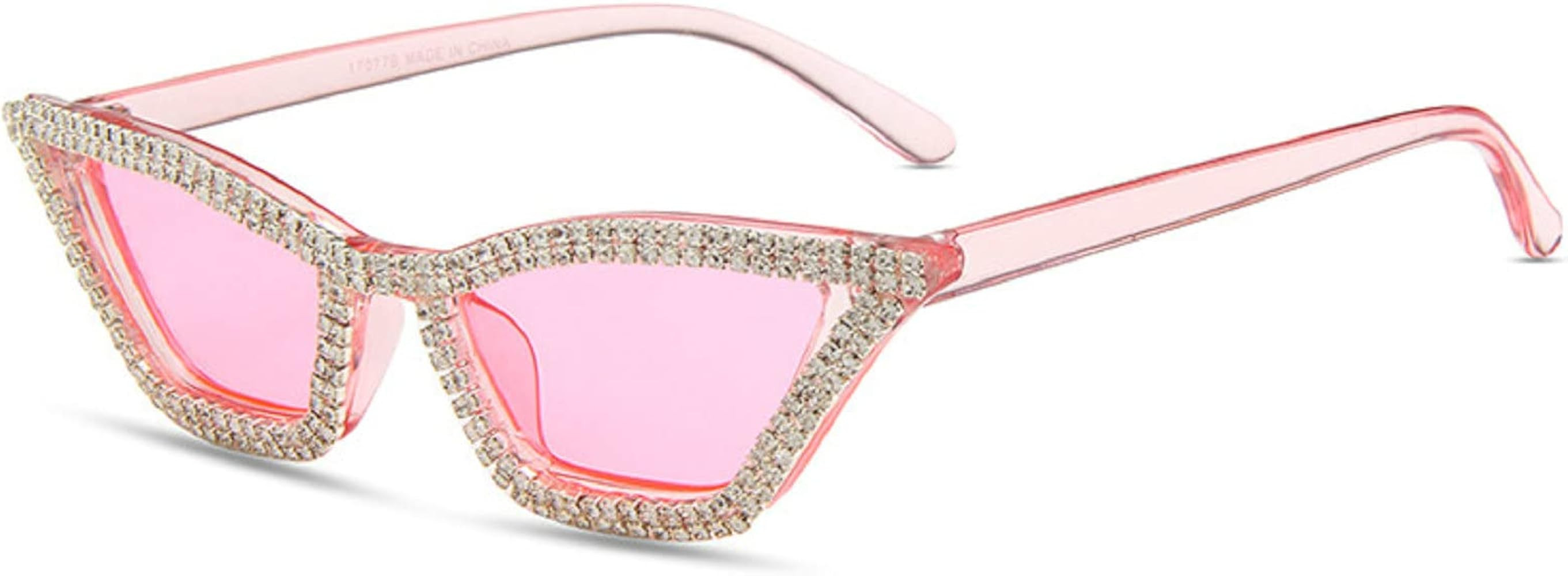 Cat Eye Sunglasses for Women Sparkling Rhinestone Sunglasses Trendy Retro Diamond Glasses UV400 P... | Amazon (US)