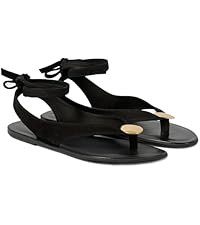 Strap Flip Flop Flat Sandals for Women with Metal Circular Ankle Strappy Ladies Fashion Cute Summ... | Amazon (US)
