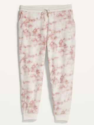 Mid-Rise Cozy Faux-Fur Plus-Size Jogger Sweatpants | Old Navy (US)