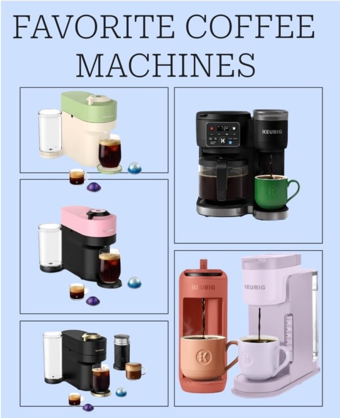 Coffee Makers I’m Loving (On Sale!)
If a coffee maker upgrade has been on your wish list, now’s a great time to shop! ☕ Several of my favorite Nespresso and Keurig machines are on sale on Amazon right now. Whether you’re into espresso, iced coffee, or a classic morning brew, there’s something here for every coffee lover. #LTK #AmazonFinds #CoffeeBar #Nespresso #affiliate

#LTKfoodie #LTKSaleAlert #LTKmorningroutine