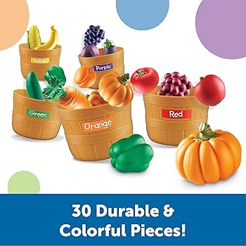 Learning Resources 3060 Farmers Market Color Sorting Set | Amazon (US)
