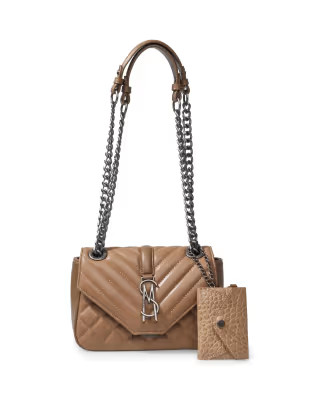 Steve Madden Bcarmel shoulder bag in camel quilt | ASOS (Global)