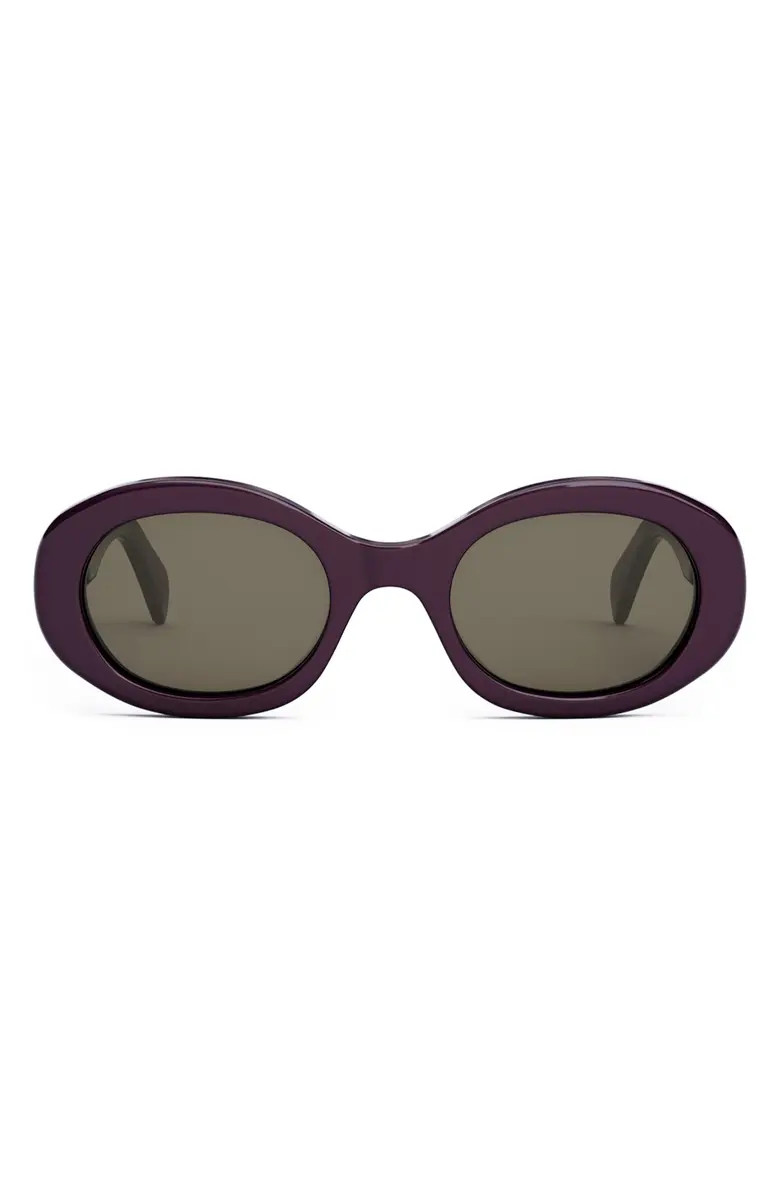 Triomphe 52mm Oval Sunglasses | Nordstrom