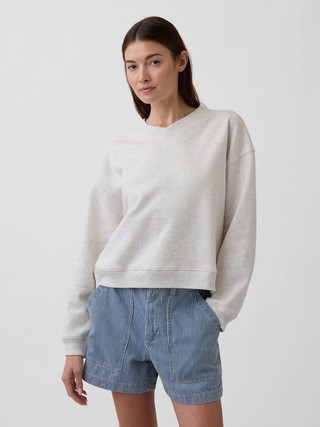 Oversized Wedge V-Neck Sweatshirt | Gap Factory