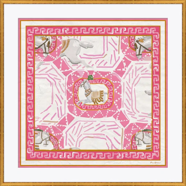 Equitation In Pink by Dana Gibson | Wayfair North America