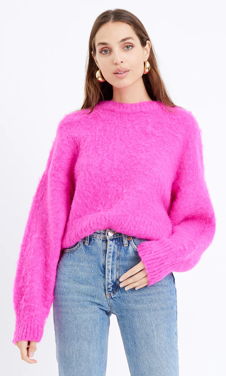 Larson Cozy Fuzy Sweater | Greylin Collection | Women's Luxury Fashion Clothing 