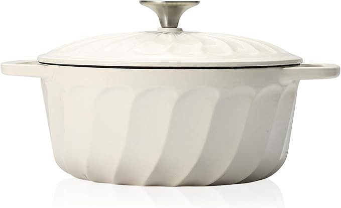 Enameled Dutch Oven with Lid,Cast Iron Dutch Oven Pot,Dual Handles for Bread Baking, Cook, Bake, ... | Amazon (US)