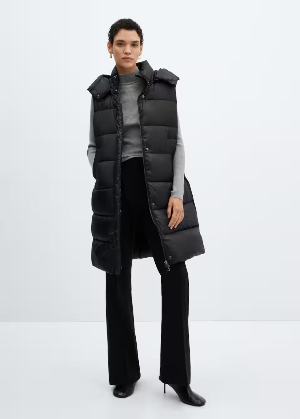 Quilted vest with hood | MANGO (US)