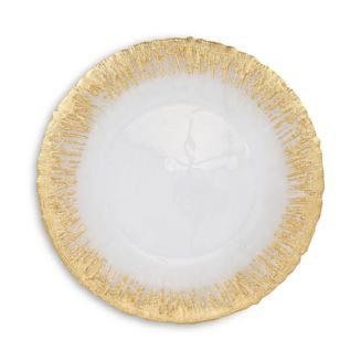 Rufolo Glass Gold Brushstoke Dinner Plate | Bloomingdale's (US)