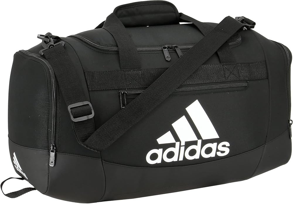 adidas Defender 4 Small Duffel Bag, Black/White, 11.75"x20.5"x11" | Amazon (US)