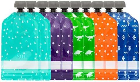 Simple Modern Reusable Food Pouches 10-Pack 5oz - Baby Food Storage Toddler Kids Squeezable Pouch... | Amazon (US)