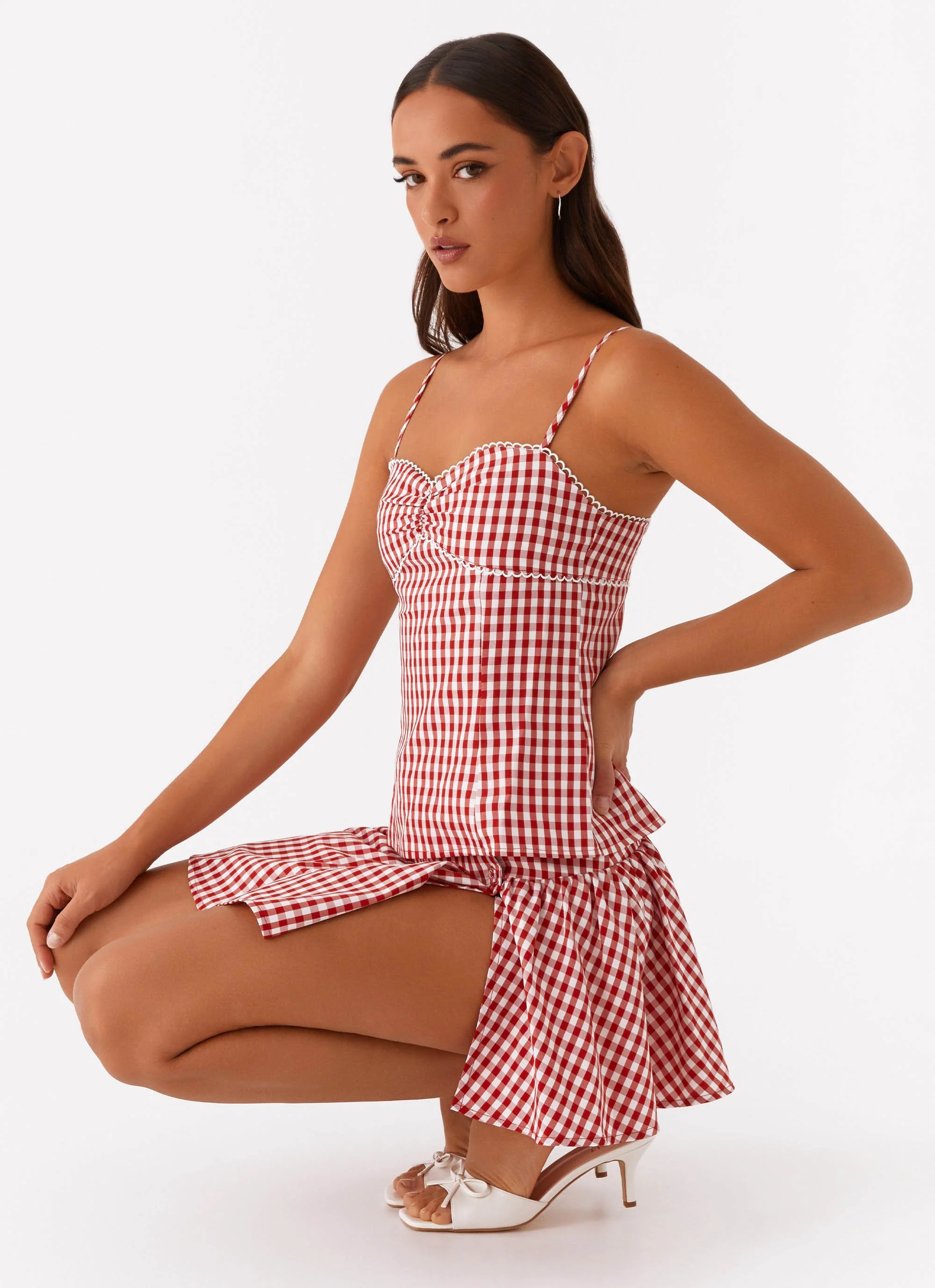 Bellamy Top - Red Gingham | Peppermayo (Global)