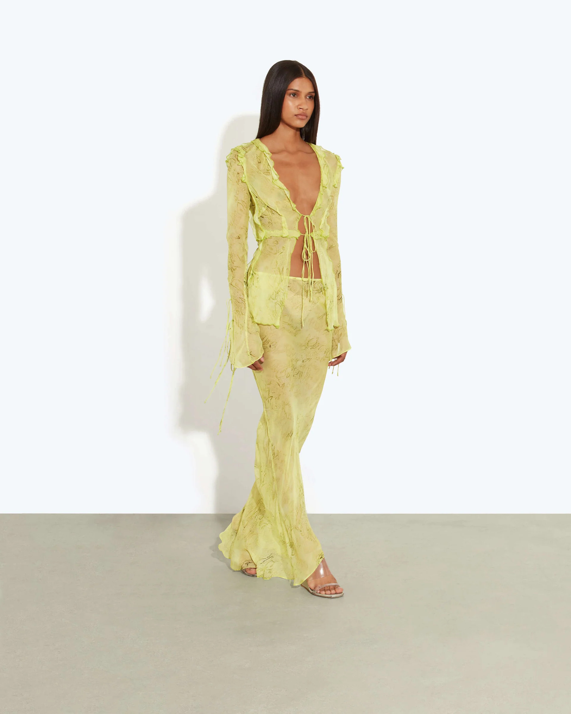 Cobra Blouse Lime | Rat & Boa