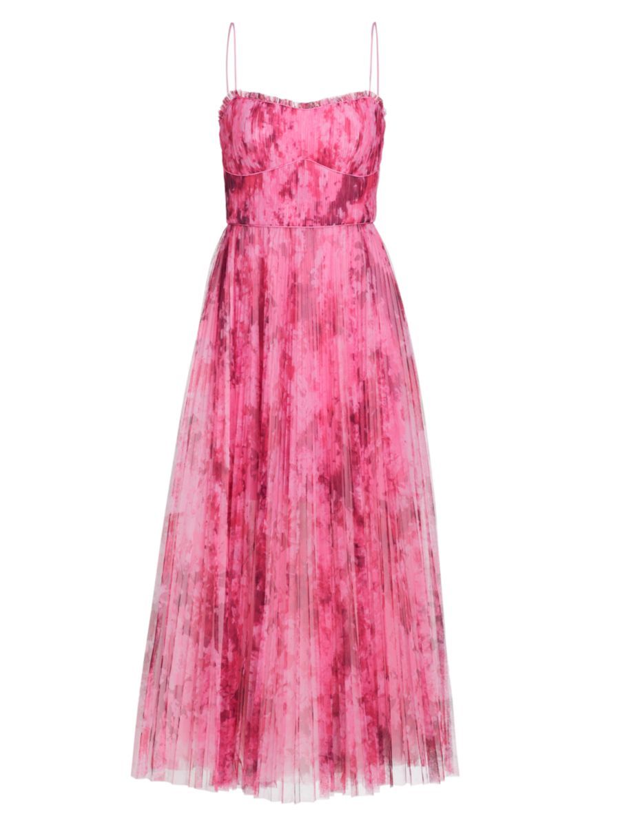 Printed Tulle Maxi Dress | Saks Fifth Avenue