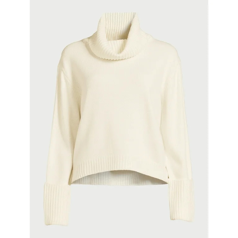Scoop Women’s Chunky Turtleneck Sweater, Sizes XS-XXL - Walmart.com | Walmart (US)
